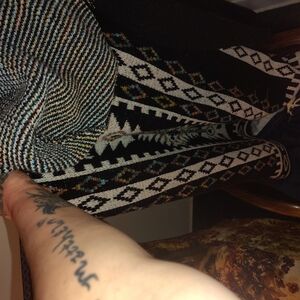 Bohemian Patterned Knit Blanket